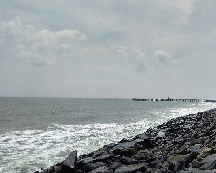rock beach pondichery latest